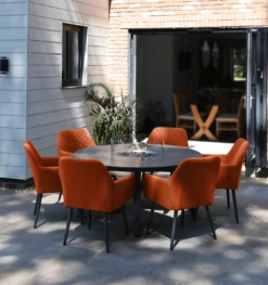 Supremo Mirfield 6-Seat Dining Firepit Set - Alton Garden Centre