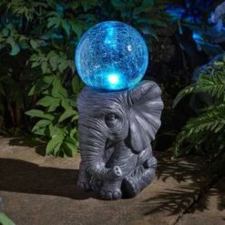 Smart Solar Elephant Orb - Alton Garden Centre