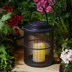 Smart Solar Urbane Lantern - Black - Alton Garden Centre