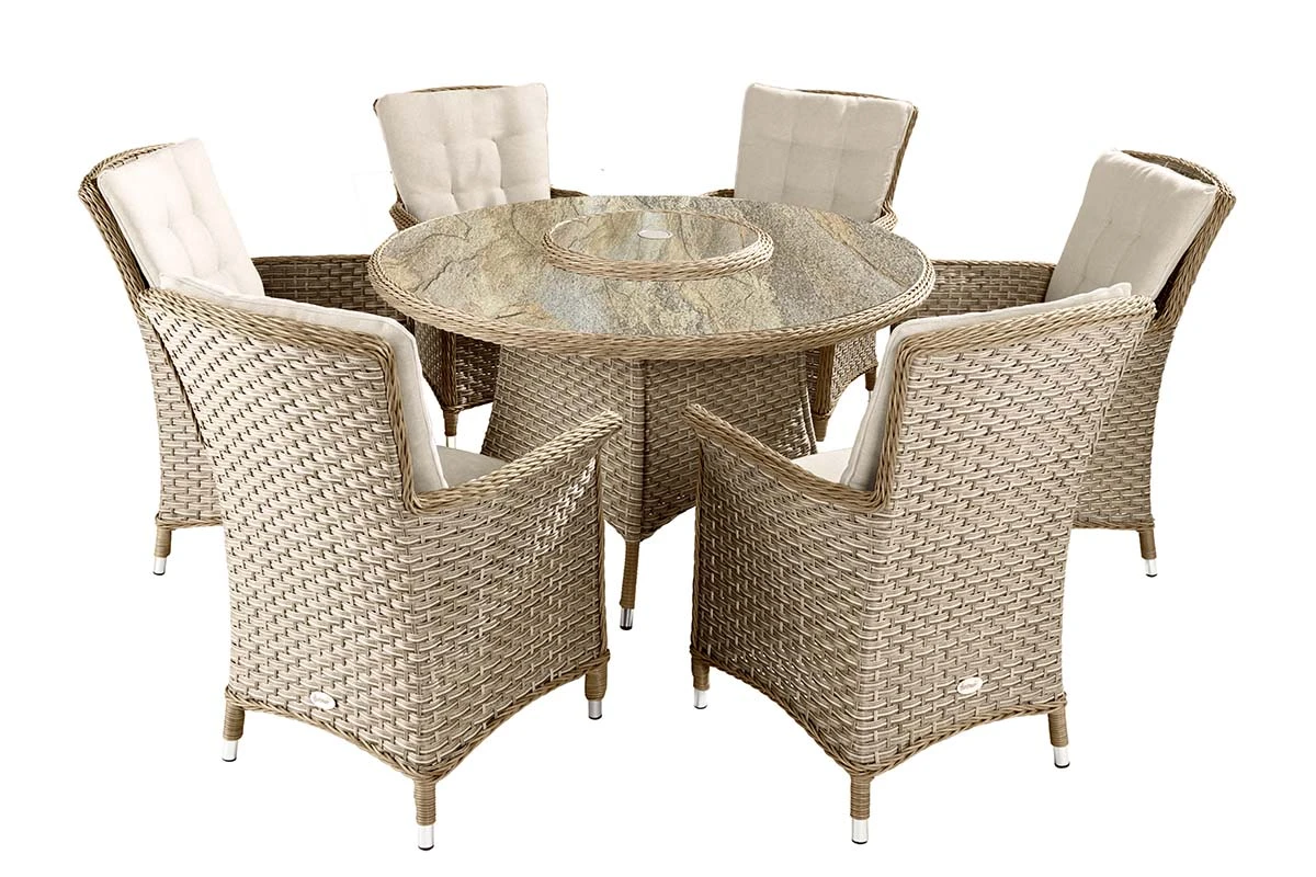 Hartman - Henley 6 Seat Round Dining Set With Lazy Susan - Alton Garden Centre 7 Hartman - Henley 6 Seat Round Dining Set With Lazy Susan - Alton Garden Centre - Image 5