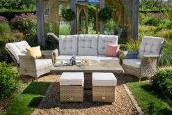 Hartman - Henley 3 Seat Reclining Lounge Set With Height Adjustable Table - Alton Garden Centre