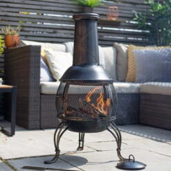 Leon Mesh Chimenea ~ Medium - Alton Garden Centre