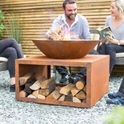 Moho Firepit - Alton Garden Centre 8 Moho Firepit - Alton Garden Centre -Konstsmidy Shop 58263 Moho oxidised firepit lifestyle 3