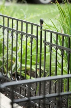 Panacea Park Lane Fence Section - Black - Alton Garden Centre -Konstsmidy Shop 87530