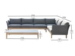 Bramblecrest - Volterra Lounge Set - Alton Garden Centre 11 Bramblecrest - Volterra Lounge Set - Alton Garden Centre -Konstsmidy Shop AVTMS4H Dimensions