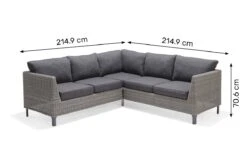 Lifestyle Garden - Bermuda Casual Corner Dining Set With Armchairs & Height Adjustable Table - Alton Garden Centre 13 Lifestyle Garden - Bermuda Casual Corner Dining Set With Armchairs & Height Adjustable Table - Alton Garden Centre -Konstsmidy Shop Bermuda dimension23