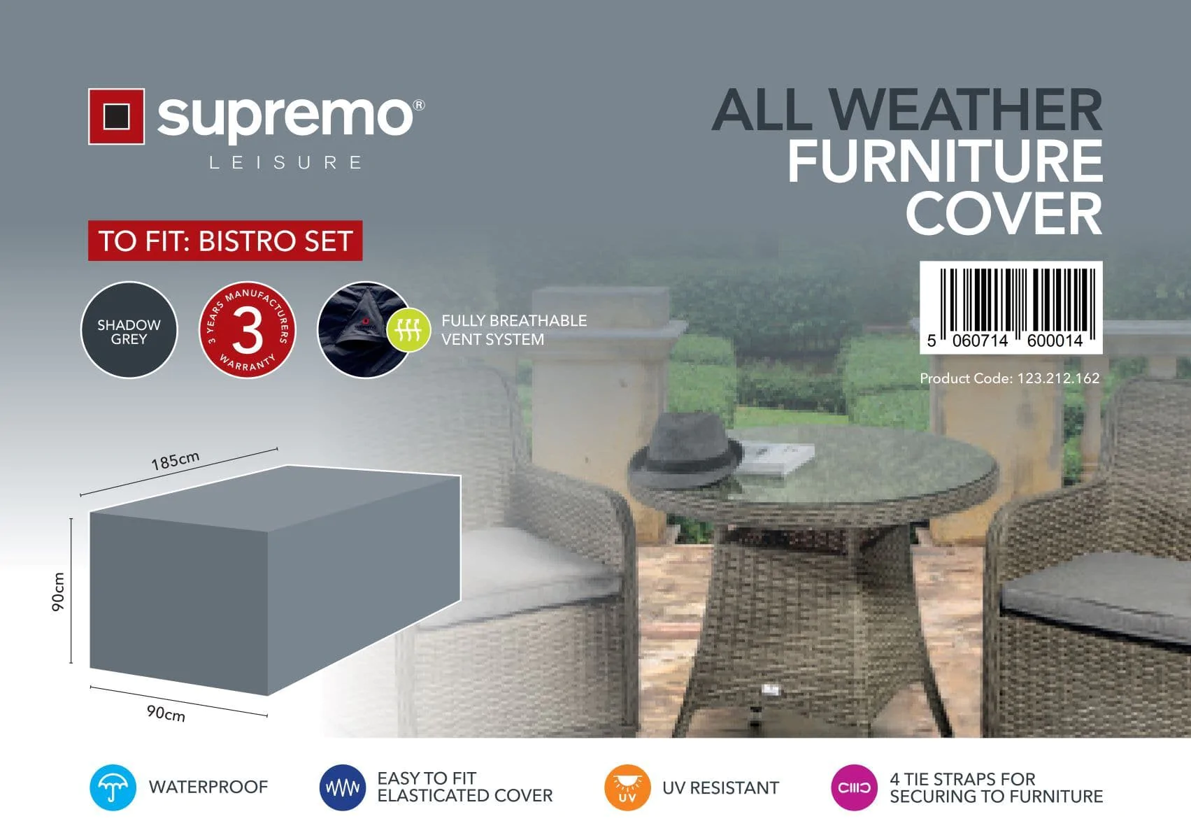 Supremo - Bistro Set Cover - Alton Garden Centre 3 Supremo - Bistro Set Cover - Alton Garden Centre