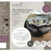 Cover: Bramblecrest - Aluminium Square Corner Sofa With Dual Height Table & 2 Benches Set Covers - Alton Garden Centre 2 Cover: Bramblecrest - Aluminium Square Corner Sofa With Dual Height Table & 2 Benches Set Covers - Alton Garden Centre -Konstsmidy Shop CVMS2G Alt2