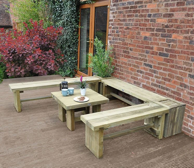 Forest - Double Sleeper Bench – 1.2m - Alton Garden Centre 4 Forest - Double Sleeper Bench – 1.2m - Alton Garden Centre - Image 2