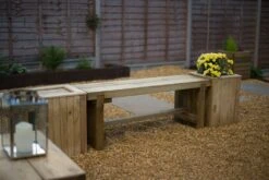 Forest - Double Sleeper Bench – 1.2m - Alton Garden Centre 8 Forest - Double Sleeper Bench – 1.2m - Alton Garden Centre -Konstsmidy Shop DSBEN12 Set 5 1024x684 1