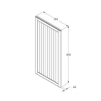 Forest - Board Gate 6ft (1.83m High) - Alton Garden Centre 5 Forest - Board Gate 6ft (1.83m High) - Alton Garden Centre - Image 3