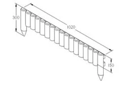 Forest - Border Section 23cm(H) - Alton Garden Centre -Konstsmidy Shop FBS06 3 1