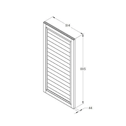 Forest - Lap Gate 6ft (1.82m High) - Alton Garden Centre 5 Forest - Lap Gate 6ft (1.82m High) - Alton Garden Centre - Image 3