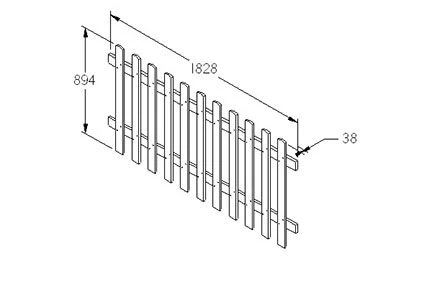 Forest - Pale Fence Panel 6ft X 3ft - Alton Garden Centre 5 Forest - Pale Fence Panel 6ft X 3ft - Alton Garden Centre - Image 3