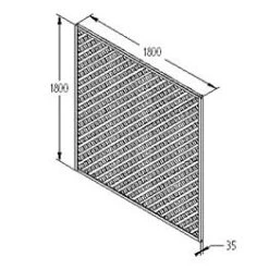Forest - Rosemore Lattice 180 X 180cm - Alton Garden Centre 9 Forest - Rosemore Lattice 180 X 180cm - Alton Garden Centre -Konstsmidy Shop FRLATT66 5 1
