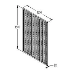 Forest - Premium Framed Trellis 180 X 120cm - Alton Garden Centre -Konstsmidy Shop FRTREL64 5 1