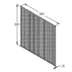 Forest - Premium Framed Trellis 180 X 180cm - Alton Garden Centre 9 Forest - Premium Framed Trellis 180 X 180cm - Alton Garden Centre -Konstsmidy Shop FRTREL66 6 1