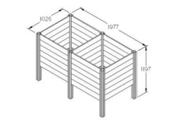 Forest - Slot Down Compost Bin Extension Kit - Alton Garden Centre 11 Forest - Slot Down Compost Bin Extension Kit - Alton Garden Centre -Konstsmidy Shop FSSCV2EXT 5