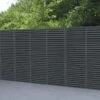 Forest - Contemporary Double Slatted Fence Panel Grey Painted 1.8m X 1.8m - Alton Garden Centre -Konstsmidy Shop GYVENHHM6HD 1 scaled 1 1024x692 1