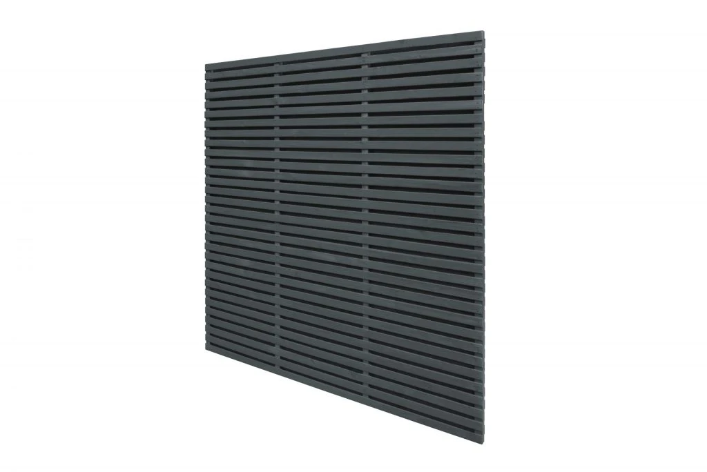 Forest - Contemporary Double Slatted Fence Panel Grey Painted 1.8m X 1.8m - Alton Garden Centre 5 Forest - Contemporary Double Slatted Fence Panel Grey Painted 1.8m X 1.8m - Alton Garden Centre - Image 3