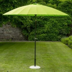 Norfolk Leisure - Geisha 2.7m Parasol - Lime - Alton Garden Centre