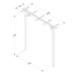 Forest - Hanbury Single Flat Top Arch - Alton Garden Centre -Konstsmidy Shop HANFTA 5 1024x1024 1