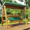 Charles Taylor: Dorset Three Seater Swing Green - Alton Garden Centre -Konstsmidy Shop HB134G DorsetThreeSeaterSwingGreen 4 590x
