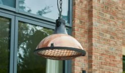 Kettler - Kalos Copper Heater - Pendant - Alton Garden Centre -Konstsmidy Shop Kalos copper pendant heater on lifestyle 2020