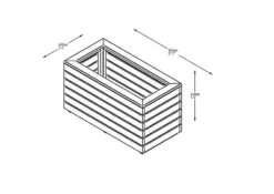 Forest - Linear Planter Double - Alton Garden Centre -Konstsmidy Shop LINPL80 7 1