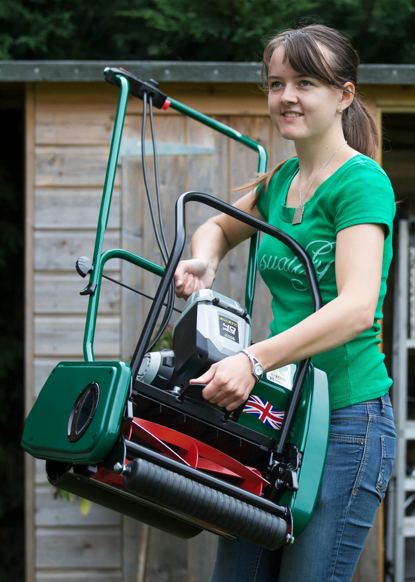 Allett Liberty 30 12" Battery Cylinder Mower - Alton Garden Centre 4 Allett Liberty 30 12" Battery Cylinder Mower - Alton Garden Centre - Image 2