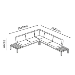 Kettler - Elba Standard Low Lounge Corner Set Grey - Alton Garden Centre 11 Kettler - Elba Standard Low Lounge Corner Set Grey - Alton Garden Centre -Konstsmidy Shop M kettler elba corner no table dimensions