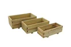 Forest - Durham Rectangular Planter Set Of 3 - Alton Garden Centre -Konstsmidy Shop MFD83 2 1 1
