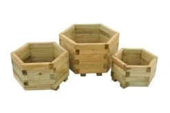 Forest - York Hexagonal Planter Set Of 3 Small - Alton Garden Centre -Konstsmidy Shop MFD84 2 1
