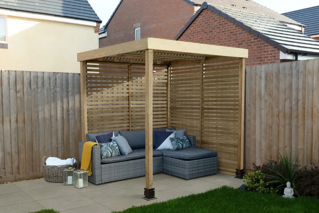Forest - Modular Pergola With 2 Side Panel Pack - Alton Garden Centre 3 Forest - Modular Pergola With 2 Side Panel Pack - Alton Garden Centre