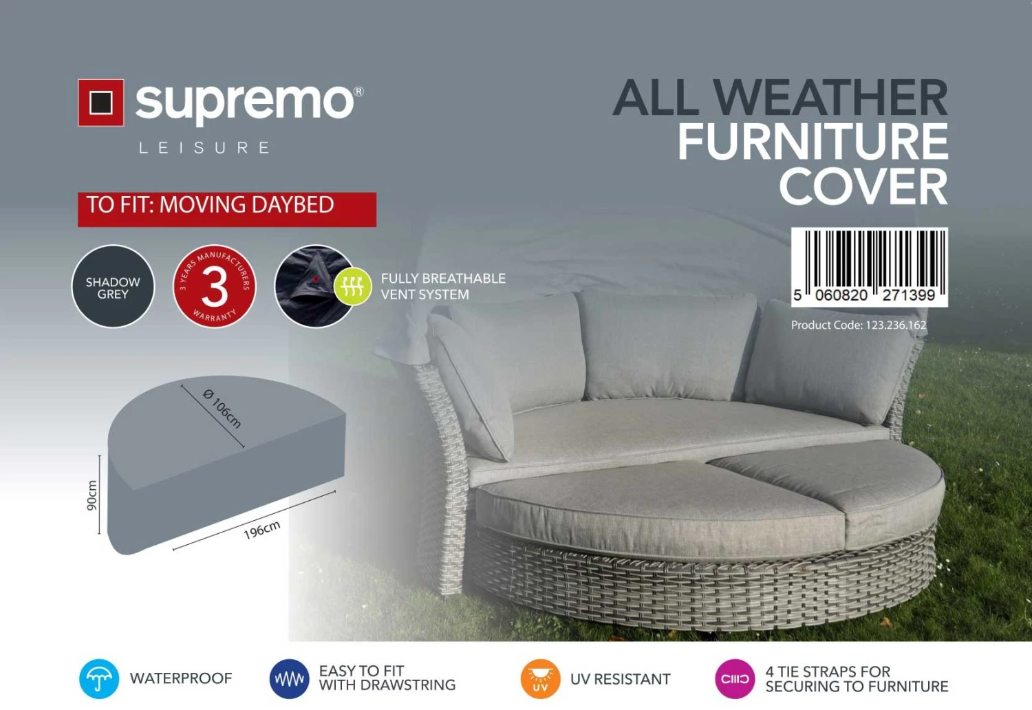 Supremo - Daybed Cover - Alton Garden Centre 3 Supremo - Daybed Cover - Alton Garden Centre