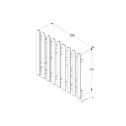 Forest - Heavy Duty Pale Gate - Alton Garden Centre -Konstsmidy Shop PALG33PTR 4 1024x1024 1