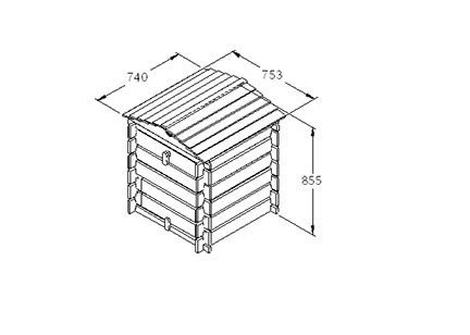 Forest - Beehive Compost Bin - Alton Garden Centre 5 Forest - Beehive Compost Bin - Alton Garden Centre - Image 3