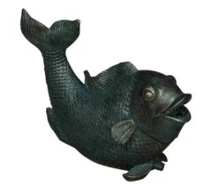 Bermuda: Splashing Fish Ornamental Pond Spitter - Alton Garden Centre