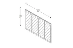 Forest - Pressure Treated Superlap Fence Panel 6ft X 4ft (1.83m X 1.22m) - Alton Garden Centre 7 Forest - Pressure Treated Superlap Fence Panel 6ft X 4ft (1.83m X 1.22m) - Alton Garden Centre -Konstsmidy Shop TPSUPER64PTR 4 1 1