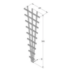 Forest - Traditional Fan Trellis 180 X 60cm - Alton Garden Centre 9 Forest - Traditional Fan Trellis 180 X 60cm - Alton Garden Centre -Konstsmidy Shop TRADF62V3 6 1