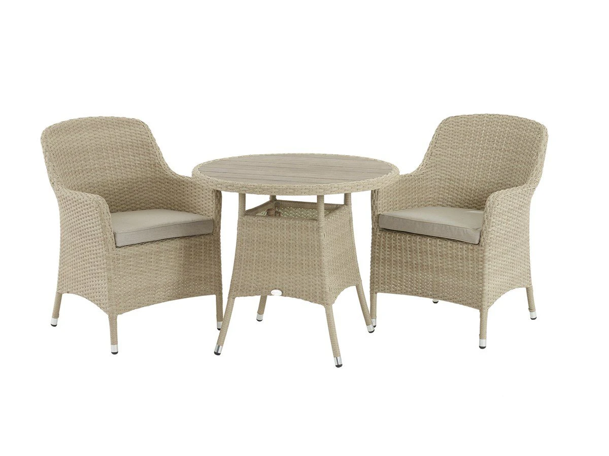 Bramblecrest - Tetbury 80cm Round Bistro Set - Nutmeg - Alton Garden Centre 5 Bramblecrest - Tetbury 80cm Round Bistro Set - Nutmeg - Alton Garden Centre - Image 3