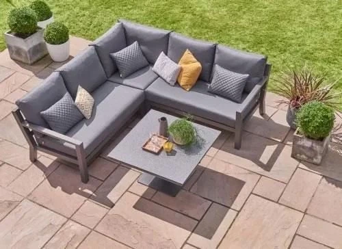 LIFE Outdoor Living: Timber Mini Corner Set With Height Adjustable Table - Alton Garden Centre 3 LIFE Outdoor Living: Timber Mini Corner Set With Height Adjustable Table - Alton Garden Centre