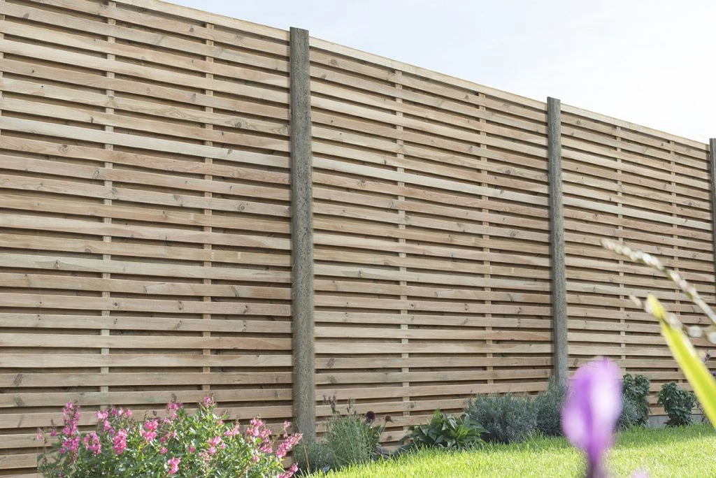 Forest - Pressure Treated Contemporary Double Slatted Fence Panel 1.8m X 1.5m - Alton Garden Centre 3 Forest - Pressure Treated Contemporary Double Slatted Fence Panel 1.8m X 1.5m - Alton Garden Centre