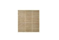 Forest - Pressure Treated Contemporary Double Slatted Fence Panel 1.8m X 1.8m - Alton Garden Centre -Konstsmidy Shop VENHHM6 3 1