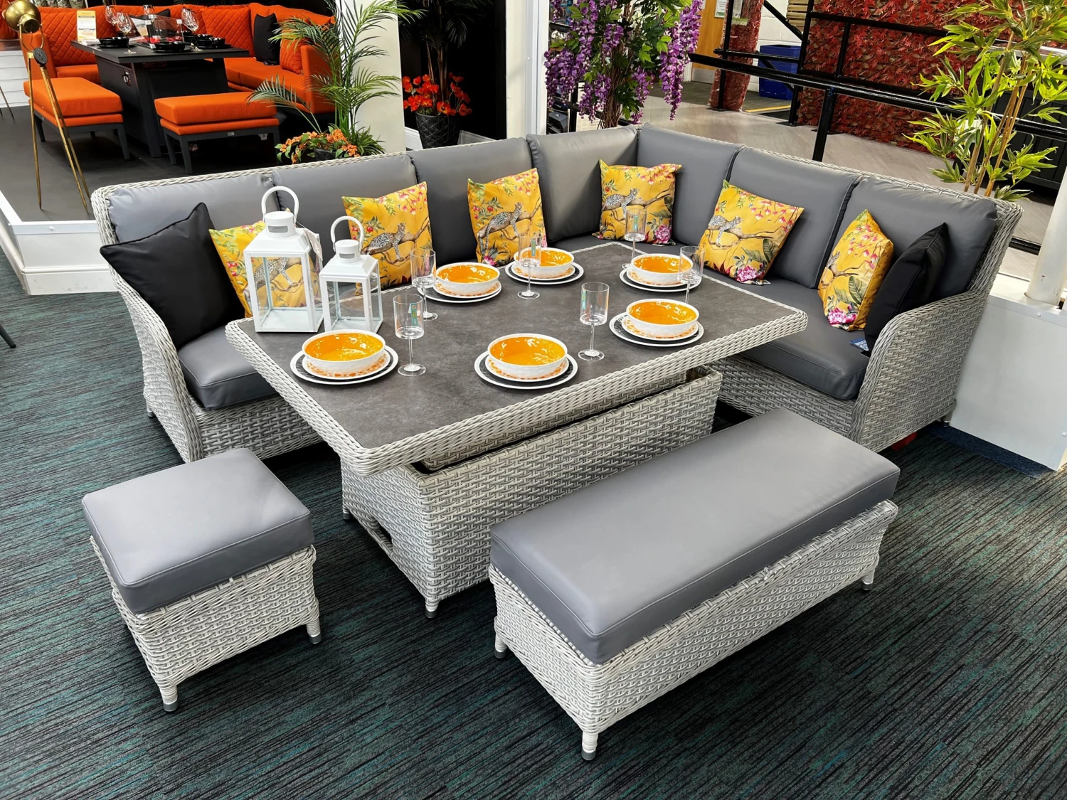 Norfolk Leisure - West Acre Large Corner Set With Height Adjustable Table - Alton Garden Centre 3 Norfolk Leisure - West Acre Large Corner Set With Height Adjustable Table - Alton Garden Centre