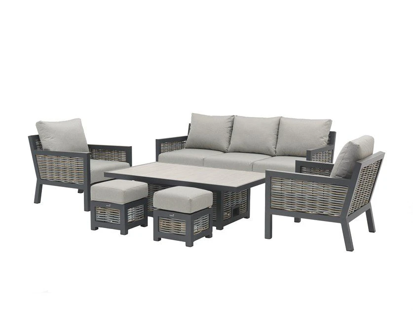 Bramblecrest - Portofino 3 Seat Sofa Set With Adjustable Height Table - Alton Garden Centre 4 Bramblecrest - Portofino 3 Seat Sofa Set With Adjustable Height Table - Alton Garden Centre - Image 2