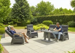 LIFE - Outdoor Living - Florence 3 Seat Reclining Sofa Set - Yacht Grey/Caron All Weather - Alton Garden Centre 9 LIFE - Outdoor Living - Florence 3 Seat Reclining Sofa Set - Yacht Grey/Caron All Weather - Alton Garden Centre -Konstsmidy Shop aloha lounge set