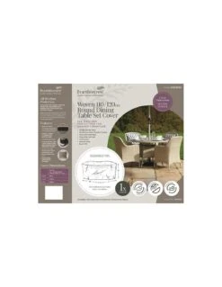Bramblecrest - Rattan 100cm & 120cm Round Dining Table Set Cover - Alton Garden Centre