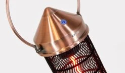Kettler - Kalos Copper Electric Heater - Small 1500W - Alton Garden Centre -Konstsmidy Shop copper lantern detail 1 1