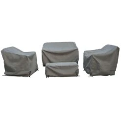 Bramblecrest - Rattan 2 Seater Sofa, 2 Sofa Chairs & Coffee Table Set Covers - Alton Garden Centre